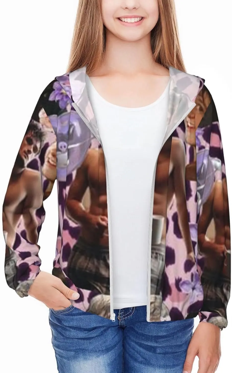 P-eeta MellarkYouth Lightweight Sports Long Sleeve Sun Protection Jacket Lightweight and Breathable