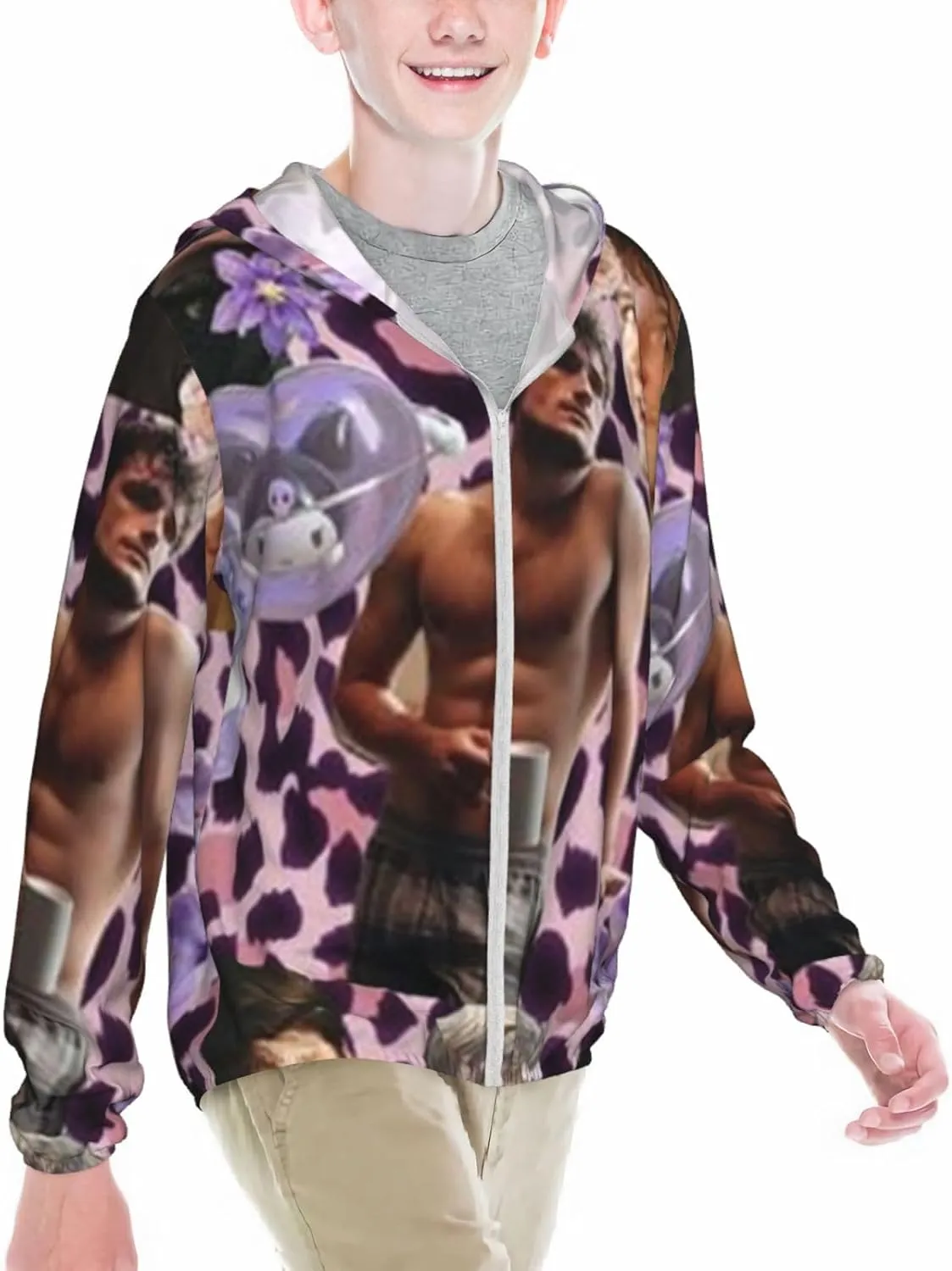 P-eeta MellarkYouth Lightweight Sports Long Sleeve Sun Protection Jacket Lightweight and Breathable