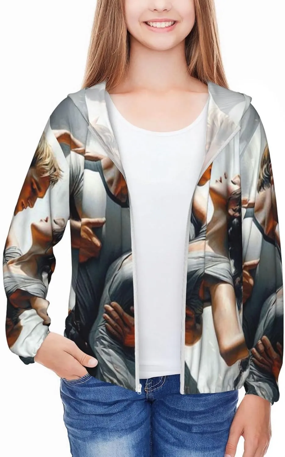 P-eeta MellarkYouth Lightweight Sports Long Sleeve Sun Protection Jacket Lightweight and Breathable