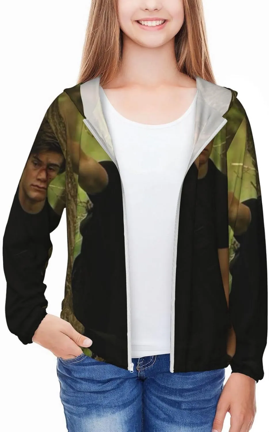 P-eeta MellarkYouth Lightweight Sports Long Sleeve Sun Protection Jacket Lightweight and Breathable