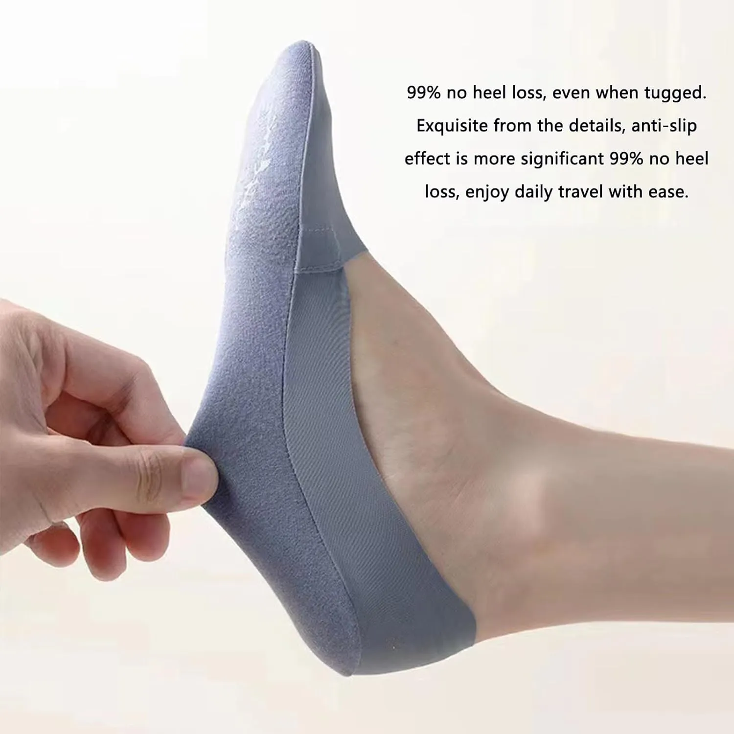 Petition Thin No Show Socks Womens and Men, Invisible Ice Silk Breathable Socks, Breathable Low Cut Non Slip Socks