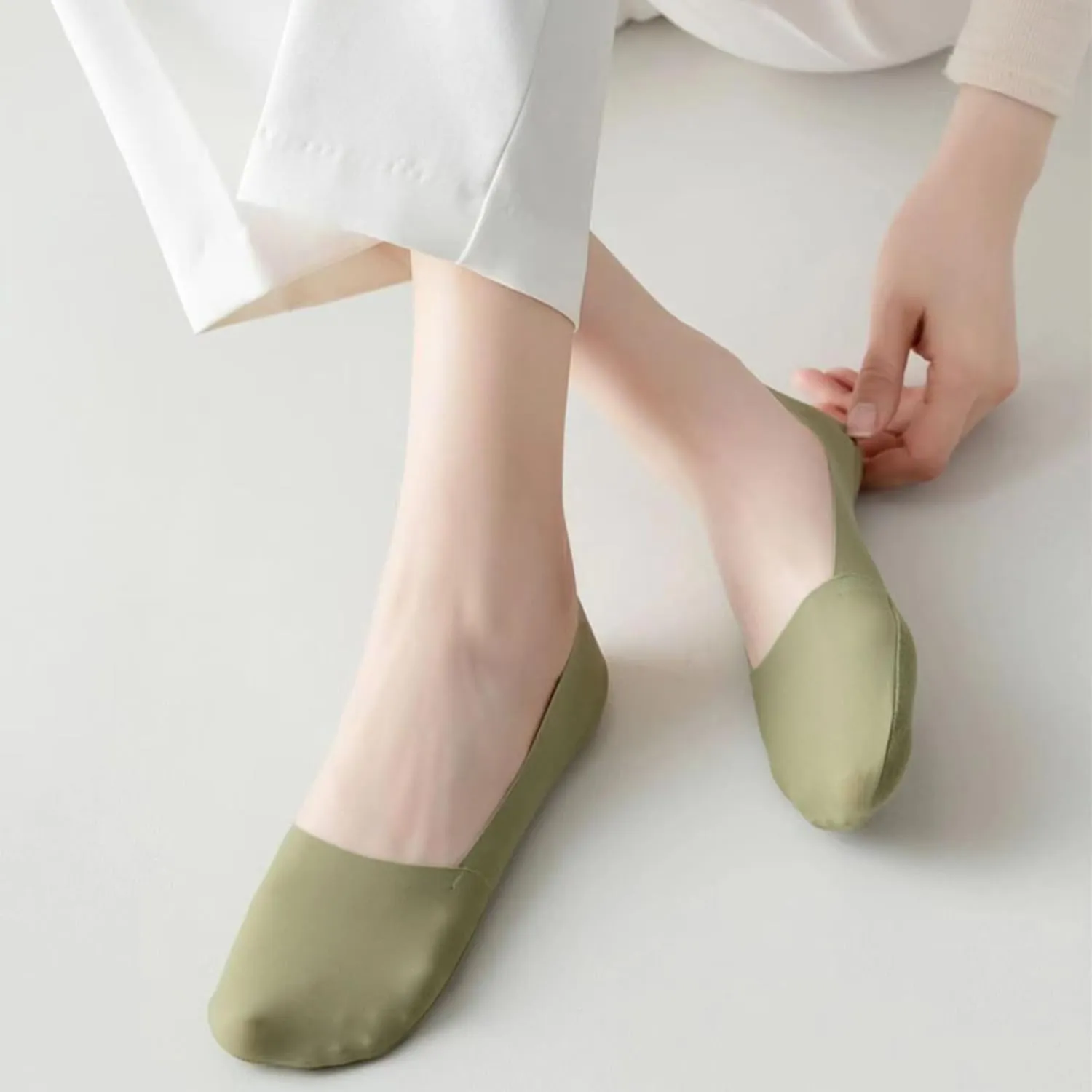 Petition Thin No Show Socks Womens and Men, Invisible Ice Silk Breathable Socks, Breathable Low Cut Non Slip Socks