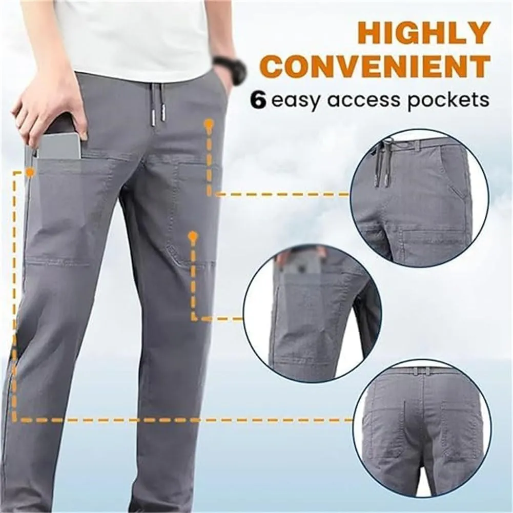 Pointoke Cargo Pants, High Stretch Multi-Pocket Durable Quick Drying Hiking Joggers