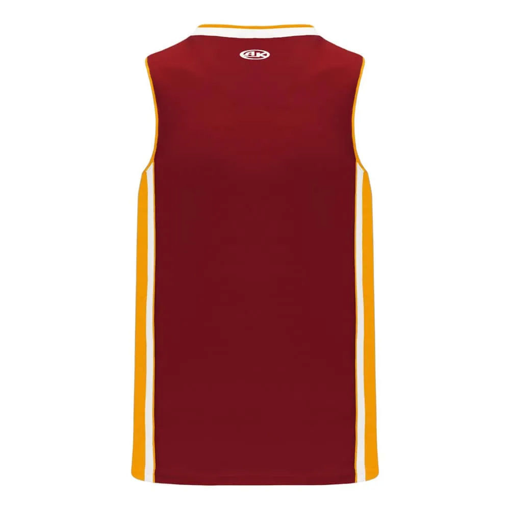 Pro B1715 Basketball Jersey Maroon-Gold-White