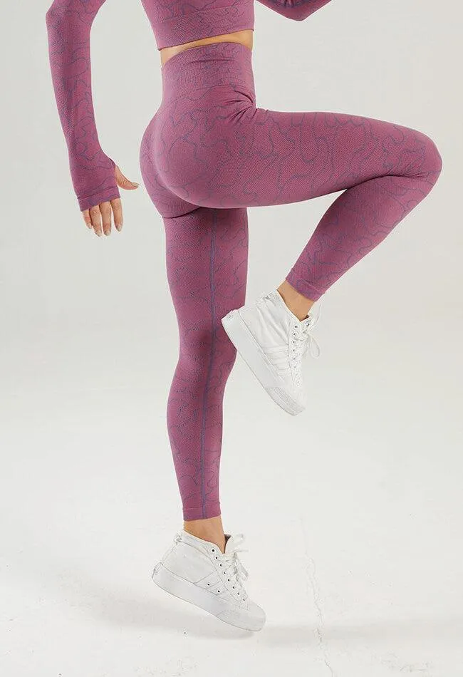 Puzzle Pattern Seamless Legging - GEO