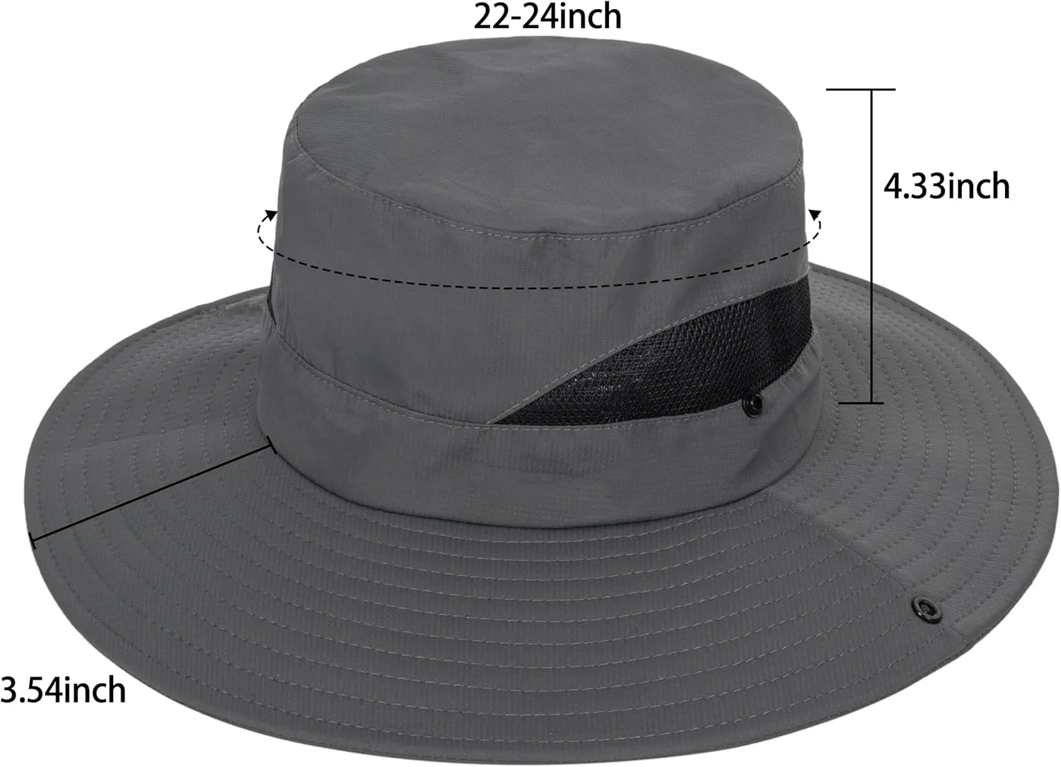 Quick-Dry-Sun-Hat-Beach-Bucket-Hat for Men Women - Wide Brim Mesh Boonie UV Protection Hat Foldable Packable with Drawstring…