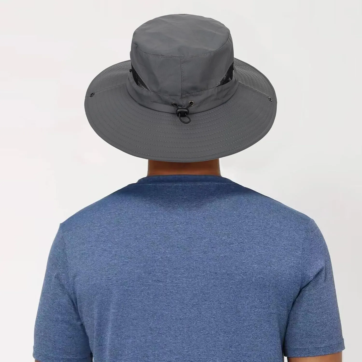 Quick-Dry-Sun-Hat-Beach-Bucket-Hat for Men Women - Wide Brim Mesh Boonie UV Protection Hat Foldable Packable with Drawstring…