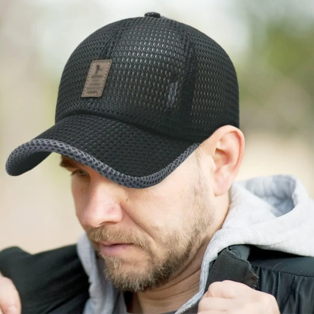 QUROXO Summer Outdoor Casual Baseball Cap, 2023 New Summer Mesh Breathable Baseball Cap Mesh Hat