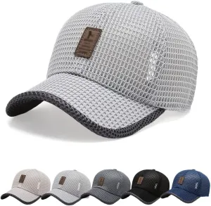 QUROXO Summer Outdoor Casual Baseball Cap, 2023 New Summer Mesh Breathable Baseball Cap Mesh Hat