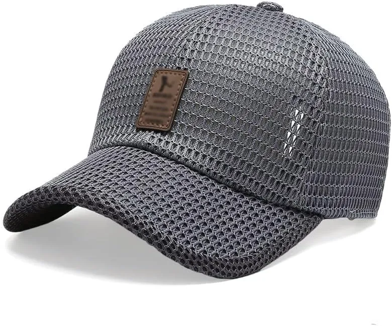 QUROXO Summer Outdoor Casual Baseball Cap, 2023 New Summer Mesh Breathable Baseball Cap Mesh Hat