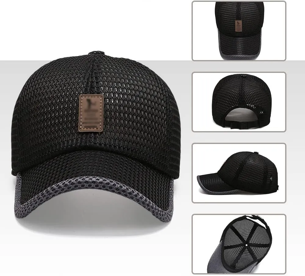 QUROXO Summer Outdoor Casual Baseball Cap, 2023 New Summer Mesh Breathable Baseball Cap Mesh Hat