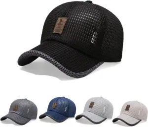 QUROXO Summer Outdoor Casual Baseball Cap, 2023 New Summer Mesh Breathable Baseball Cap Mesh Hat