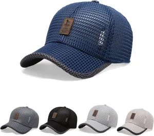 QUROXO Summer Outdoor Casual Baseball Cap, 2023 New Summer Mesh Breathable Baseball Cap Mesh Hat