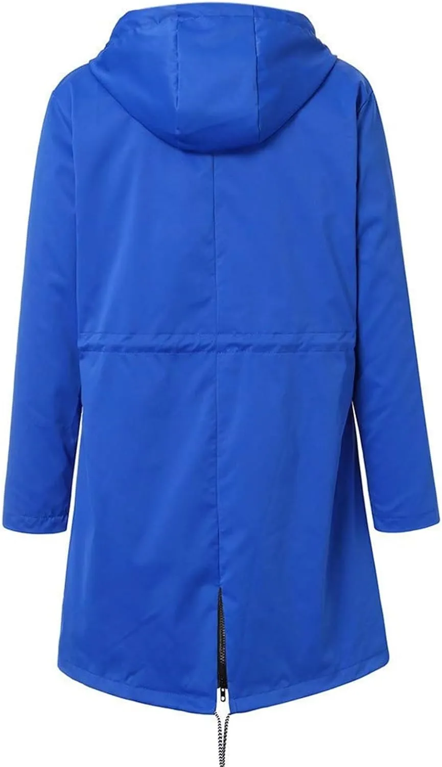 Raincoat Hoodie Women Waterproof Lightweight Jacket Lightweight Lined Rain Jacket Outdoor Ventures Jacket