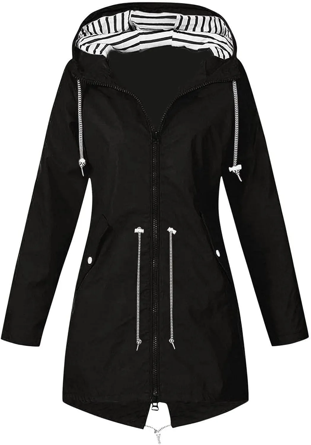 Raincoat Hoodie Women Waterproof Lightweight Jacket Lightweight Lined Rain Jacket Outdoor Ventures Jacket