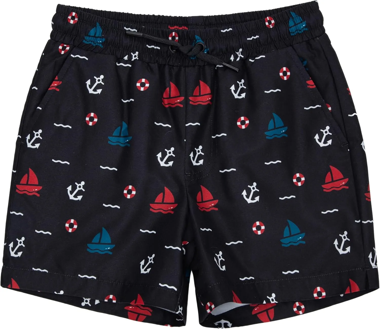 Rokka&Rolla Boys' Swim Trunks with Boxer Brief Liner Compression Anti Chafe Quick Dry Bathing Suit, UPF 50 