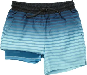 Rokka&Rolla Boys' Swim Trunks with Boxer Brief Liner Compression Anti Chafe Quick Dry Bathing Suit, UPF 50 