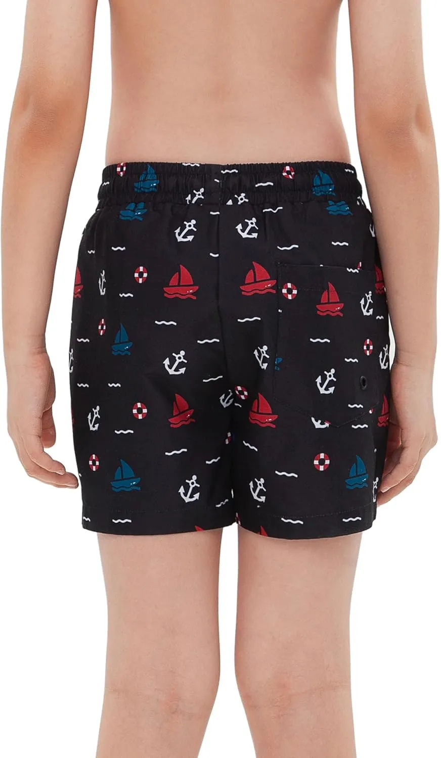 Rokka&Rolla Boys' Swim Trunks with Boxer Brief Liner Compression Anti Chafe Quick Dry Bathing Suit, UPF 50 