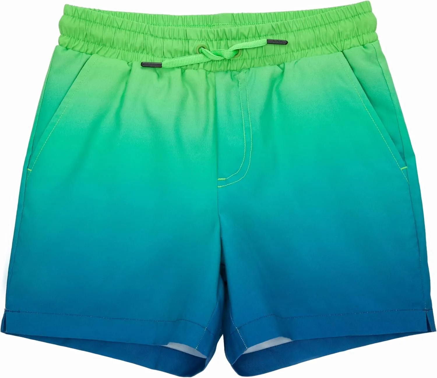 Rokka&Rolla Boys' Swim Trunks with Boxer Brief Liner Compression Anti Chafe Quick Dry Bathing Suit, UPF 50 
