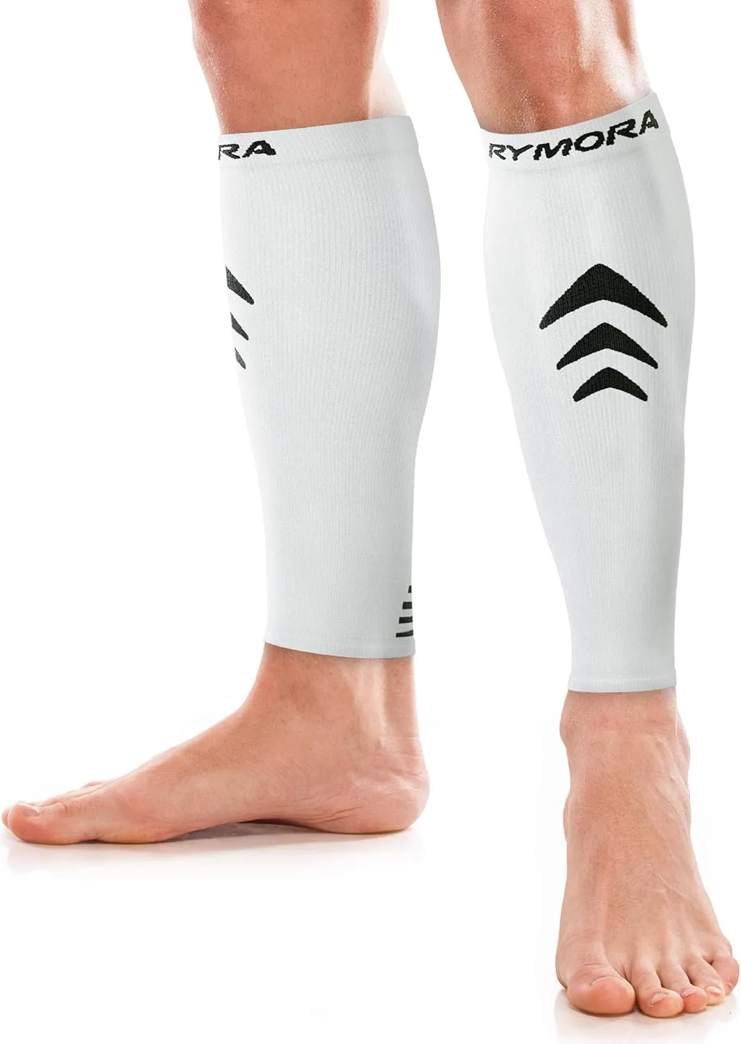 Rymora Calf Compression Sleeves Men Women - Leg Compression Sleeve Footless Socks - Shin Splint Relief Fitness Running