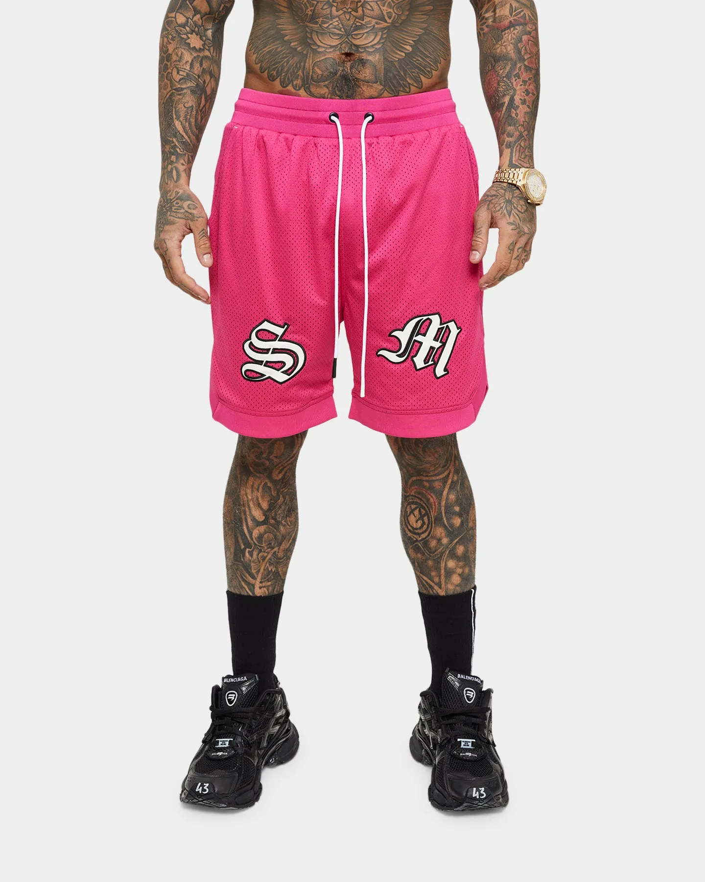 Saint Morta Graves Basketball Shorts Pink