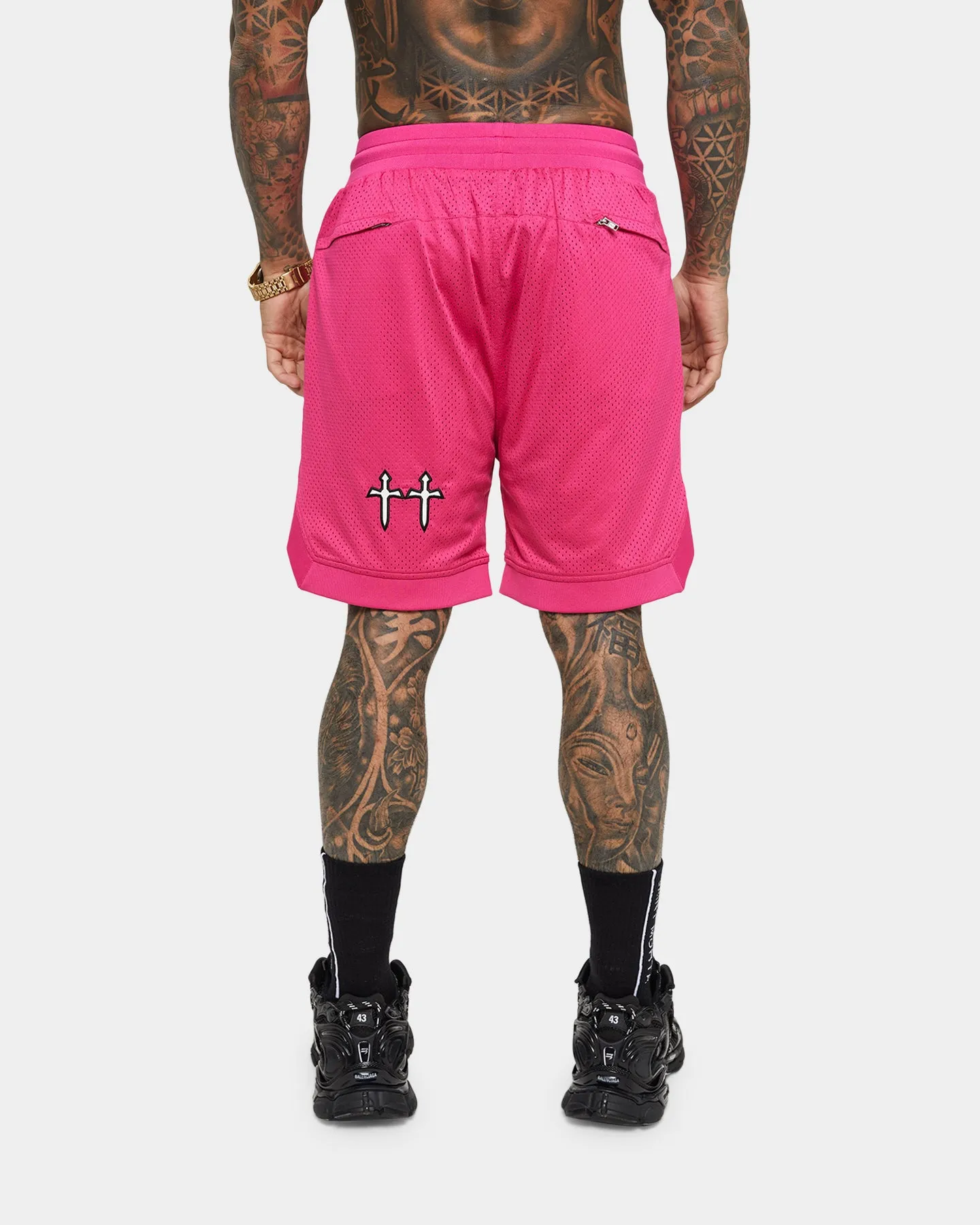 Saint Morta Graves Basketball Shorts Pink
