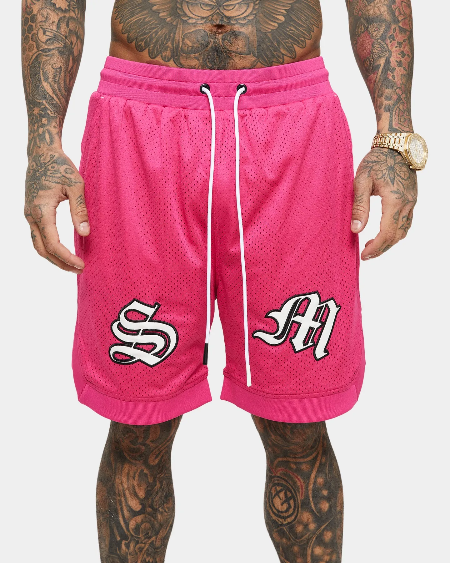 Saint Morta Graves Basketball Shorts Pink