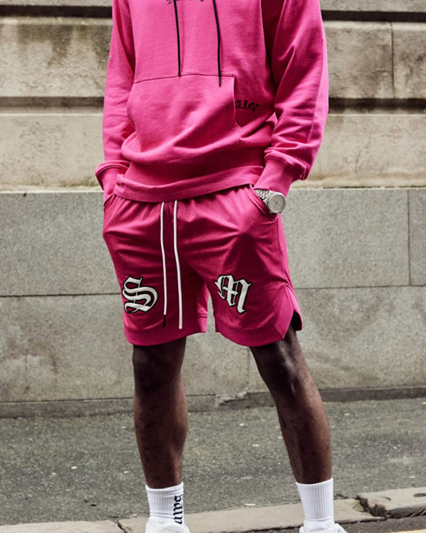 Saint Morta Graves Basketball Shorts Pink