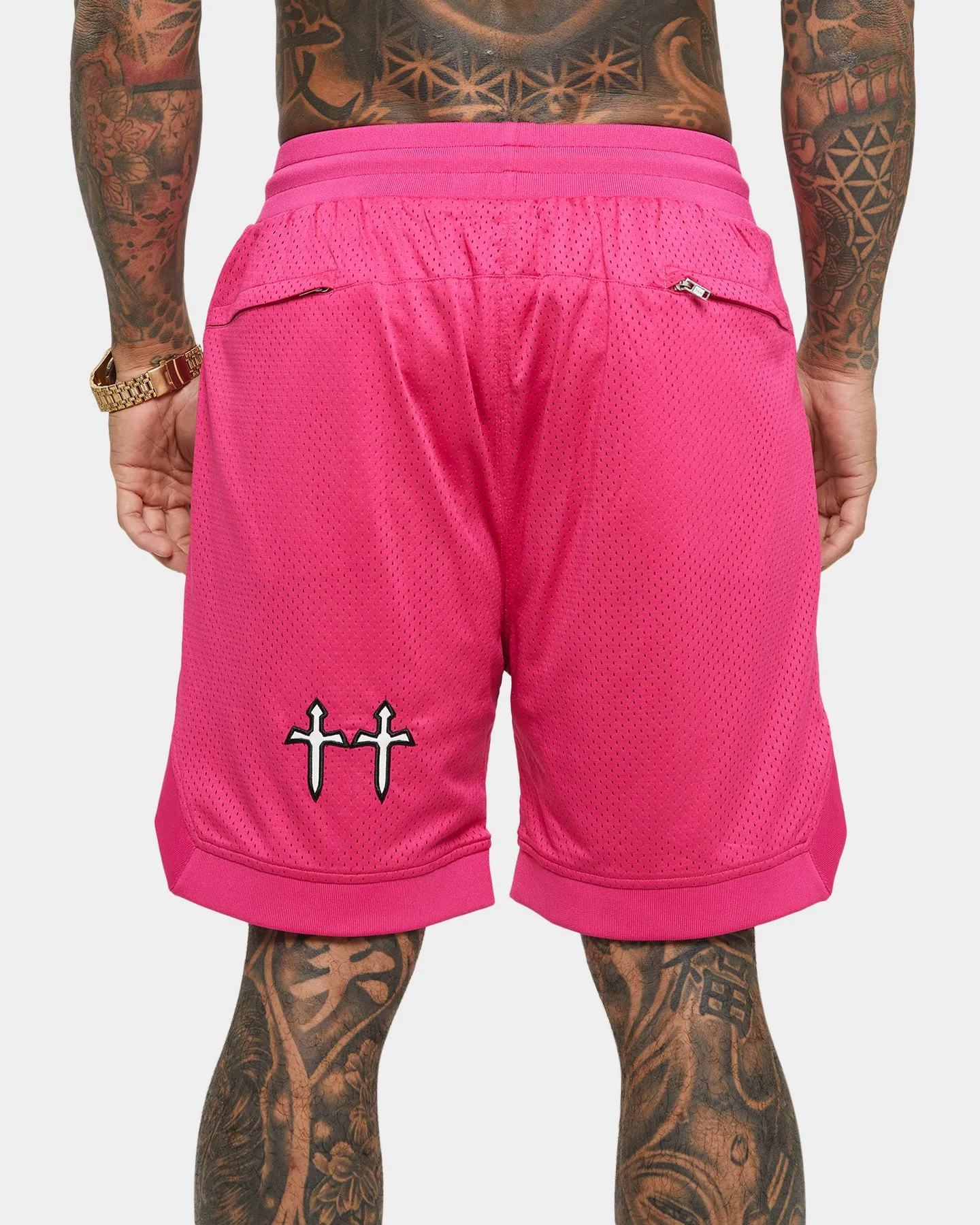 Saint Morta Graves Basketball Shorts Pink