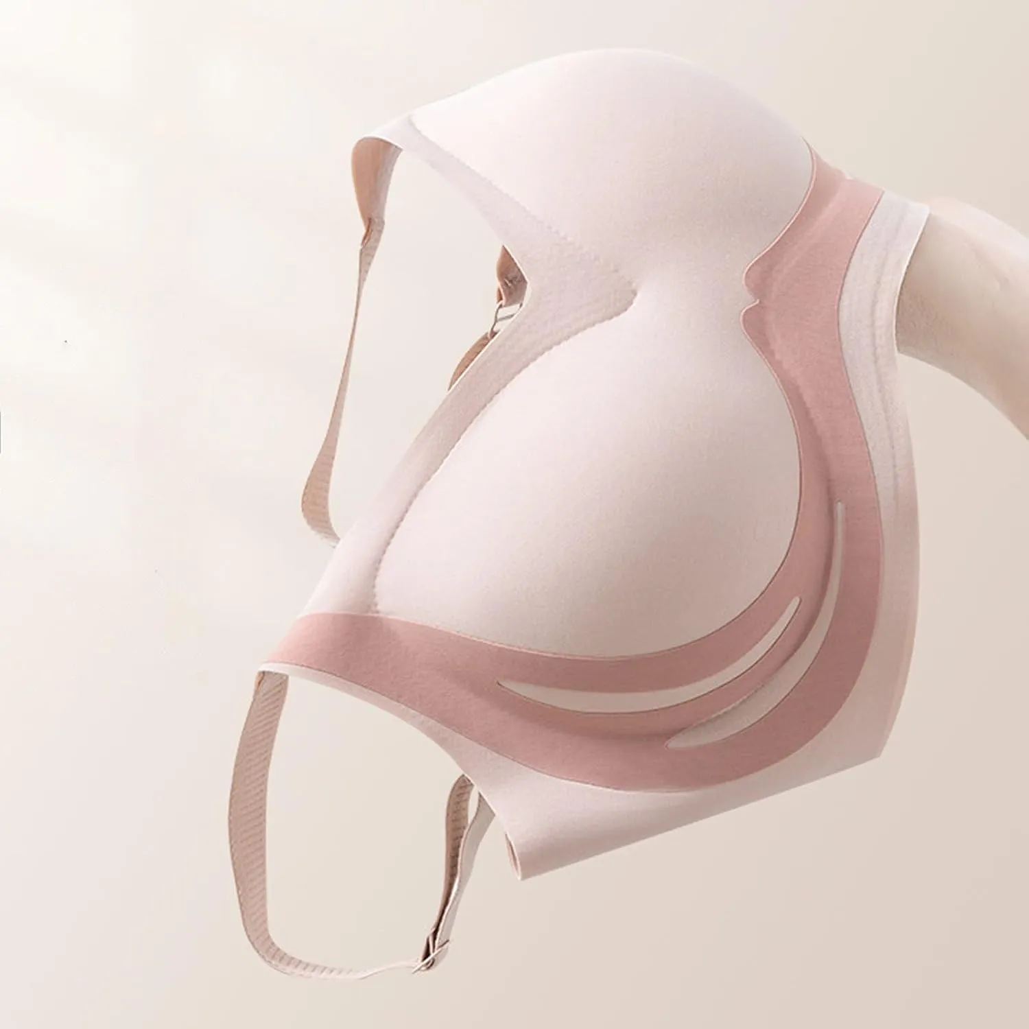 Seamless Bras for Women Wirefree Push Up Bra Lift Gathering Bra Comfortable Bralettes with Support Everyday Bras