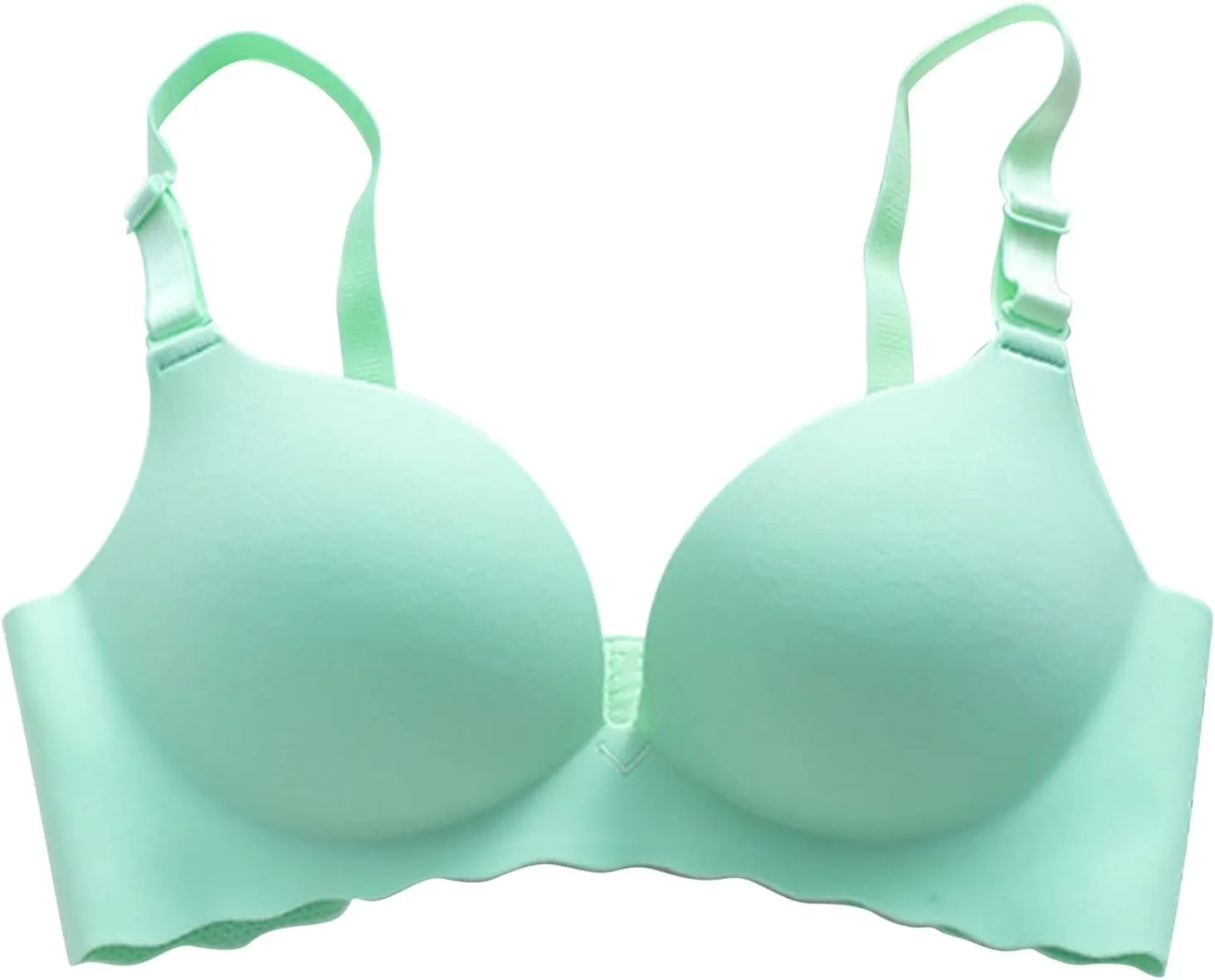 Seamless Comfortable Bras for Women Full-Coverage Wireless Wirefree Push Up Soft Everyday Wear for Everyday Smoothing