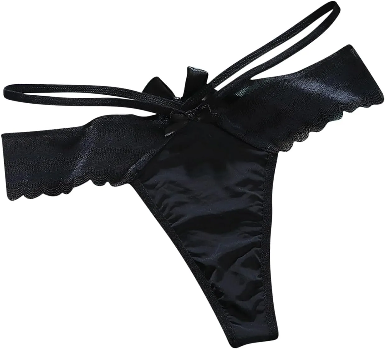 Sexy Panties for Women Two Line Elastic Comfy G-String Thongs Low Waist Briefs Casual Everyday Bikini Underpants