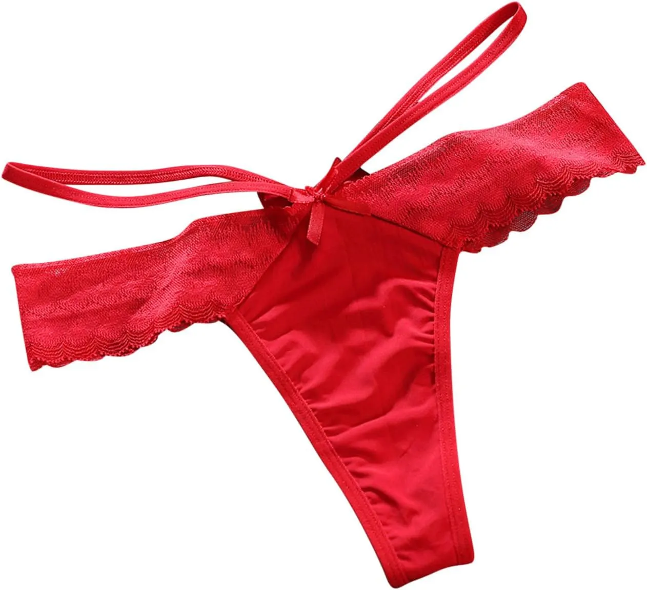 Sexy Panties for Women Two Line Elastic Comfy G-String Thongs Low Waist Briefs Casual Everyday Bikini Underpants