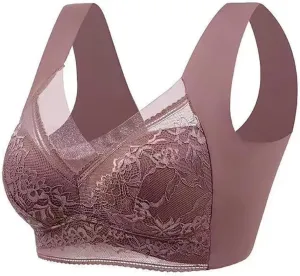 Sports Bras for Women Large Bust Summer Seamless Bra for Women V-Neck Posture Corrector Cooling Seamless Bras