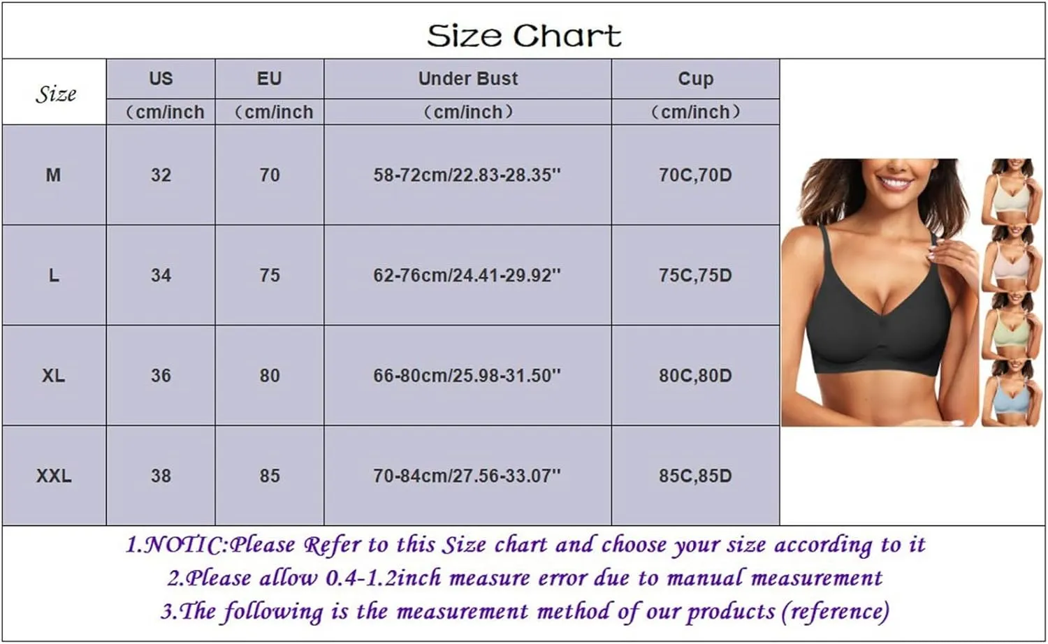 Sports Seamless Bras for Women Wirefree Comfort Push Up Bra Full Coverage Everyday Bralettes Sleeping Underwear