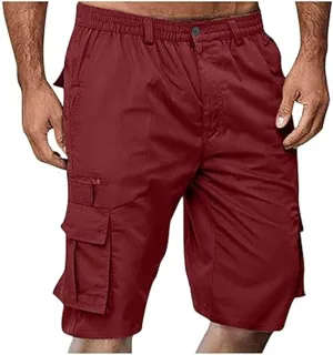 Summer Casual Cargo Shorts Mens 2024 Lightweight Multi Pocket TrendyStreetwear Shorts Lightweight Beach Shorts