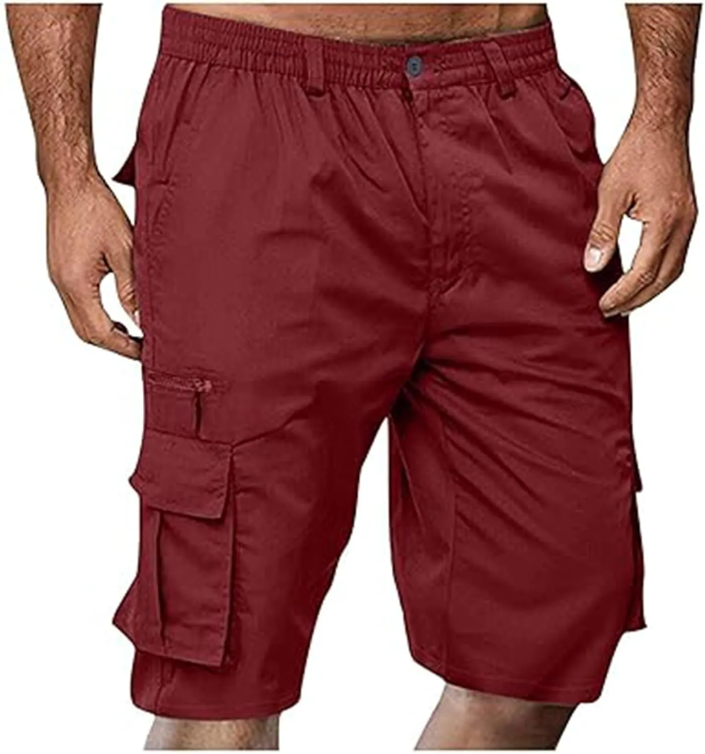 Summer Casual Cargo Shorts Mens 2024 Lightweight Multi Pocket TrendyStreetwear Shorts Lightweight Beach Shorts