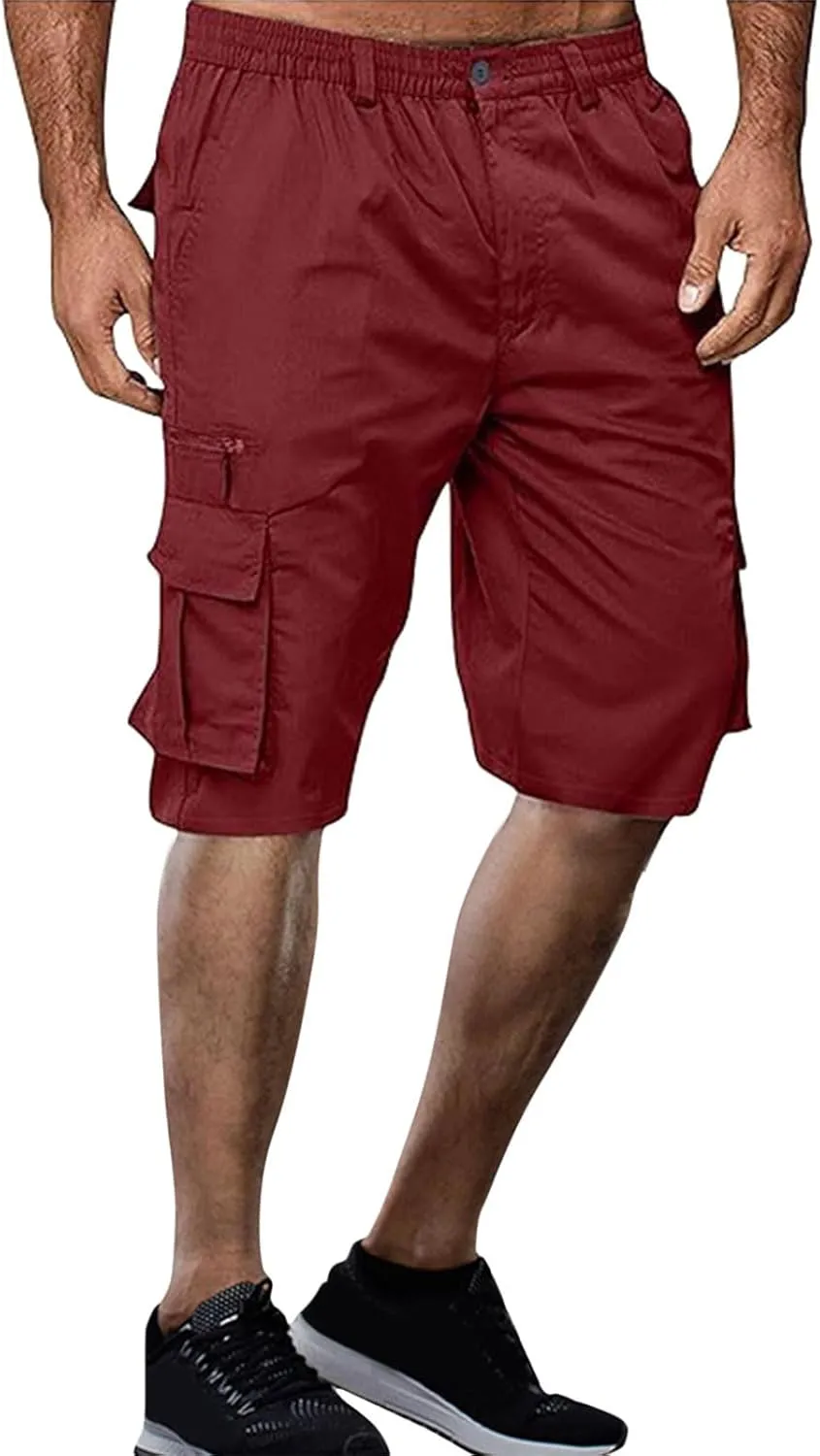 Summer Casual Cargo Shorts Mens 2024 Lightweight Multi Pocket TrendyStreetwear Shorts Lightweight Beach Shorts