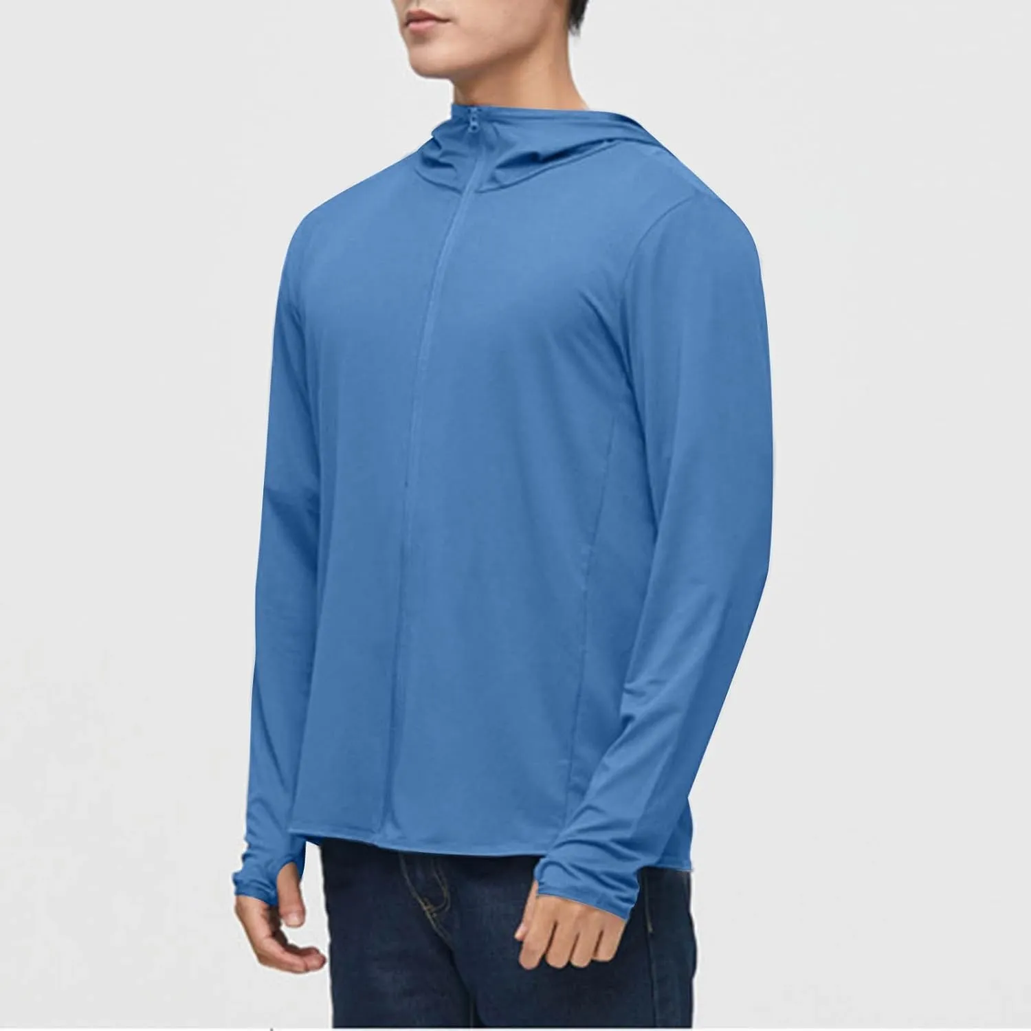 Sun Shirts for Men UV SPF UPF 50  Long Sleeve Rash Guard Fishing Jacket Quick Dry Lightweight Outdoor Breathable Tops