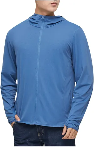 Sun Shirts for Men UV SPF UPF 50  Long Sleeve Rash Guard Fishing Jacket Quick Dry Lightweight Outdoor Breathable Tops