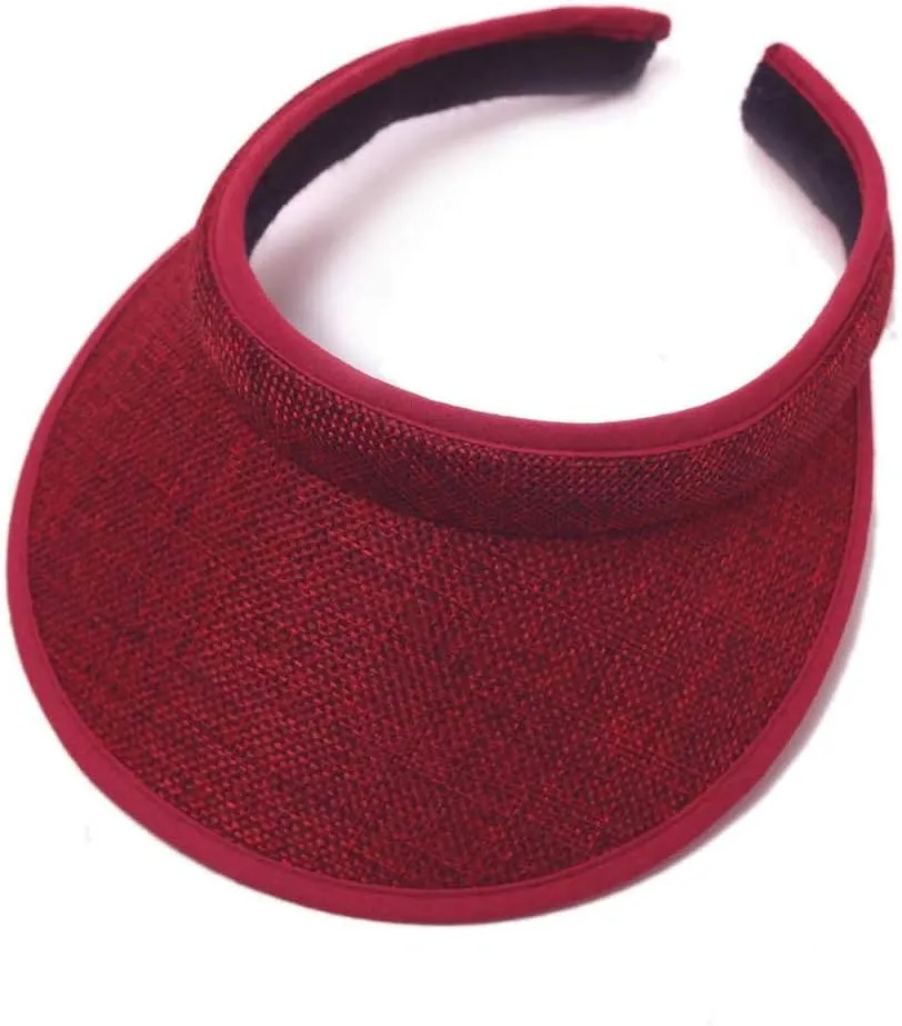 Sun Visor Hats for Women Summer Hat Sun Beach Hat No Headache Visor with Large Brim Ladies Sun Protection Visor Cap