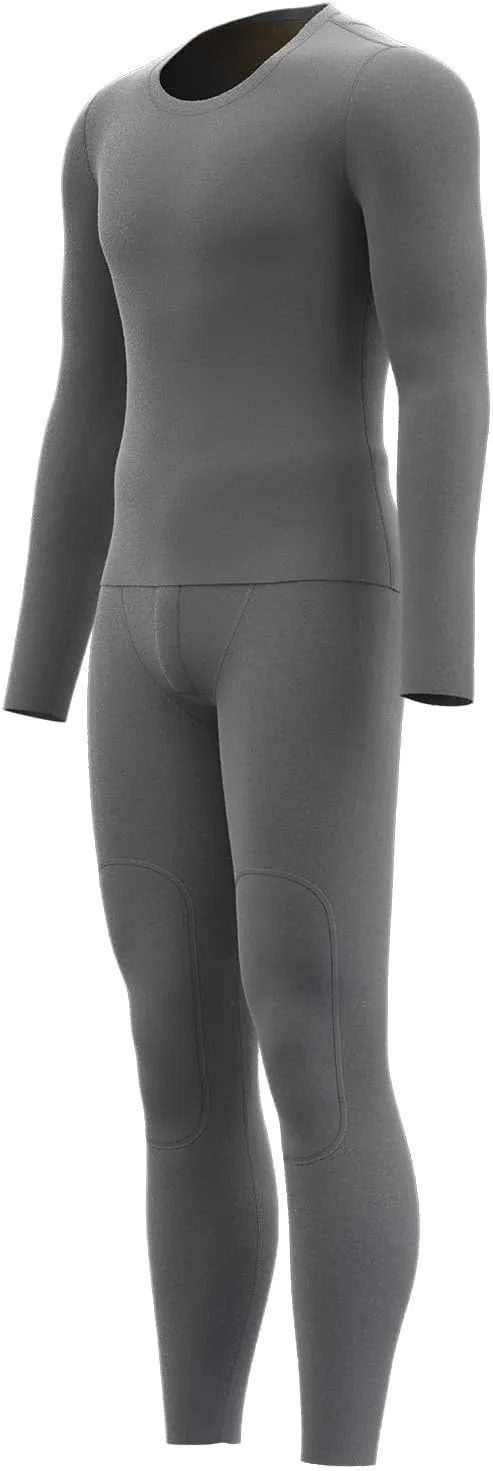 Thermal Underwear Set for Men Men's Thermal Underwear Set Lined Long Thermal Set Winter Thermal Underwear for Men