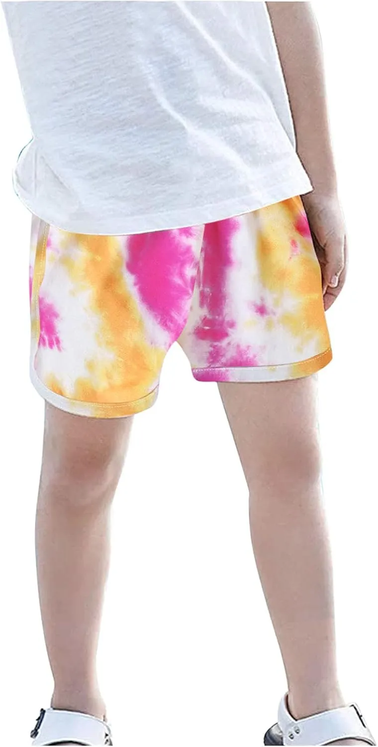 Toddler Boys Girls Running Shorts Summer Kids Athletic Shorts Quick Dry Workout Tie-Dye Shorts Boys Clothes