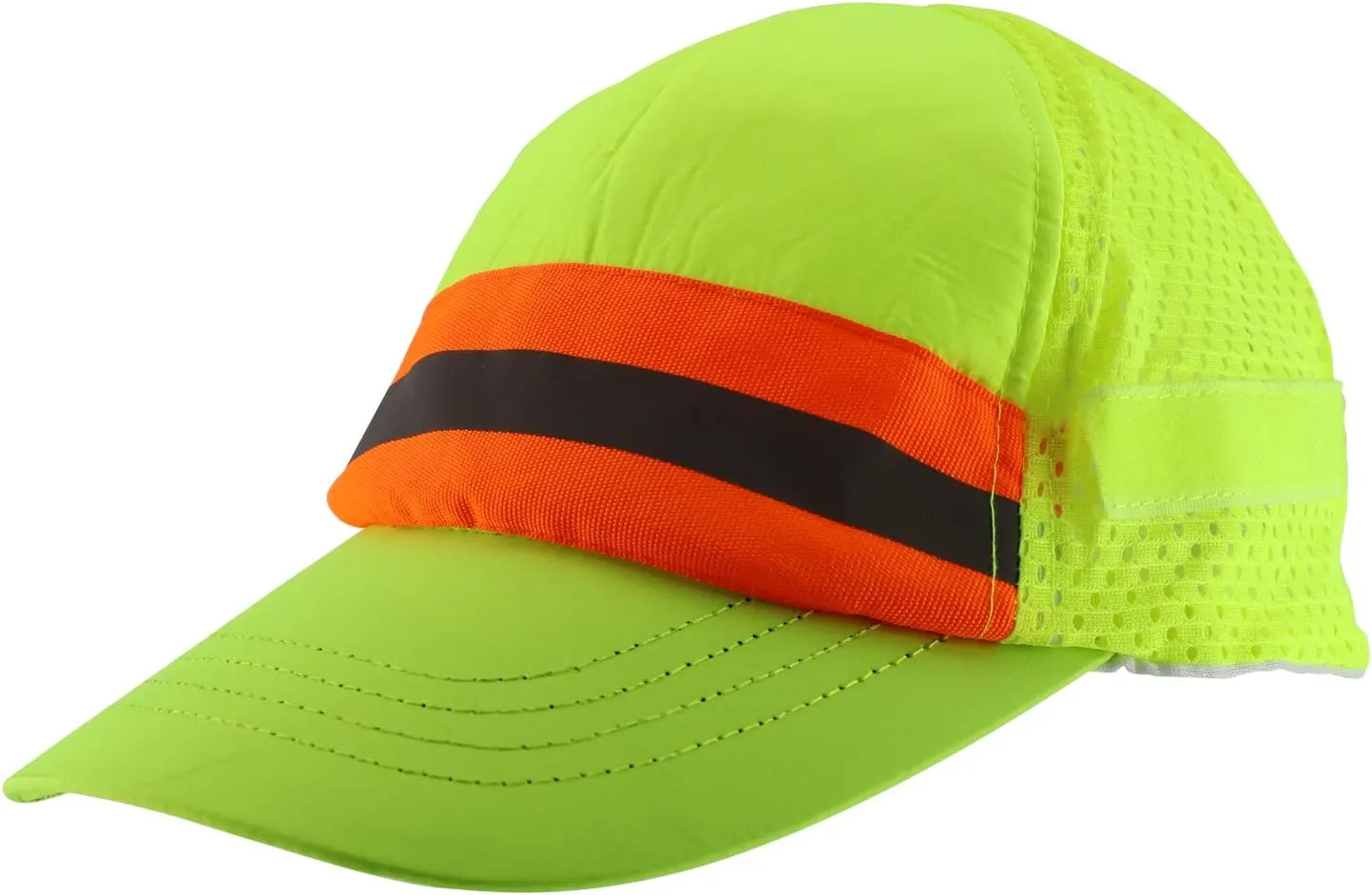 Trendy Apparel Shop High Visibility Reflective Ball Cap with Removable Mesh Flap