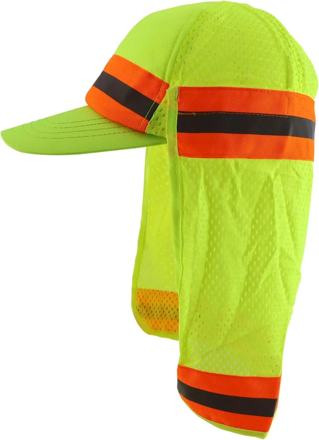 Trendy Apparel Shop High Visibility Reflective Ball Cap with Removable Mesh Flap