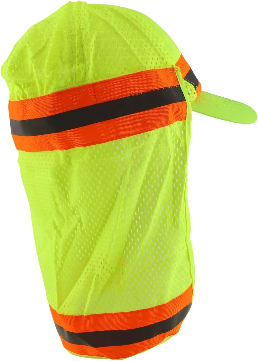 Trendy Apparel Shop High Visibility Reflective Ball Cap with Removable Mesh Flap