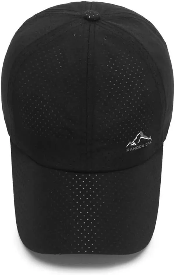 Unisex Lightweight Ventilated Mesh Baseball Cap Cool Protected Summer Sun Shield Women Men One Size Fits Golf Hat