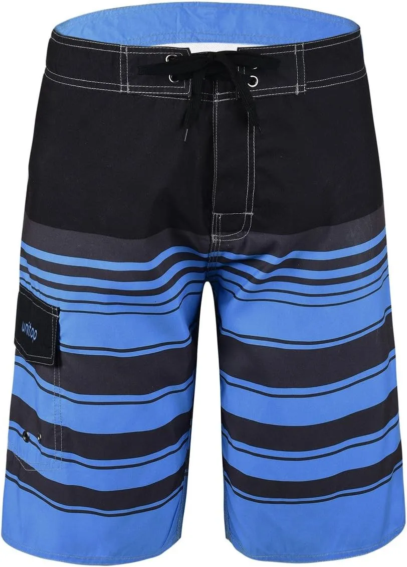 unitop Men's Board Shorts Summer Holiday Surf Trunks Quick Dry