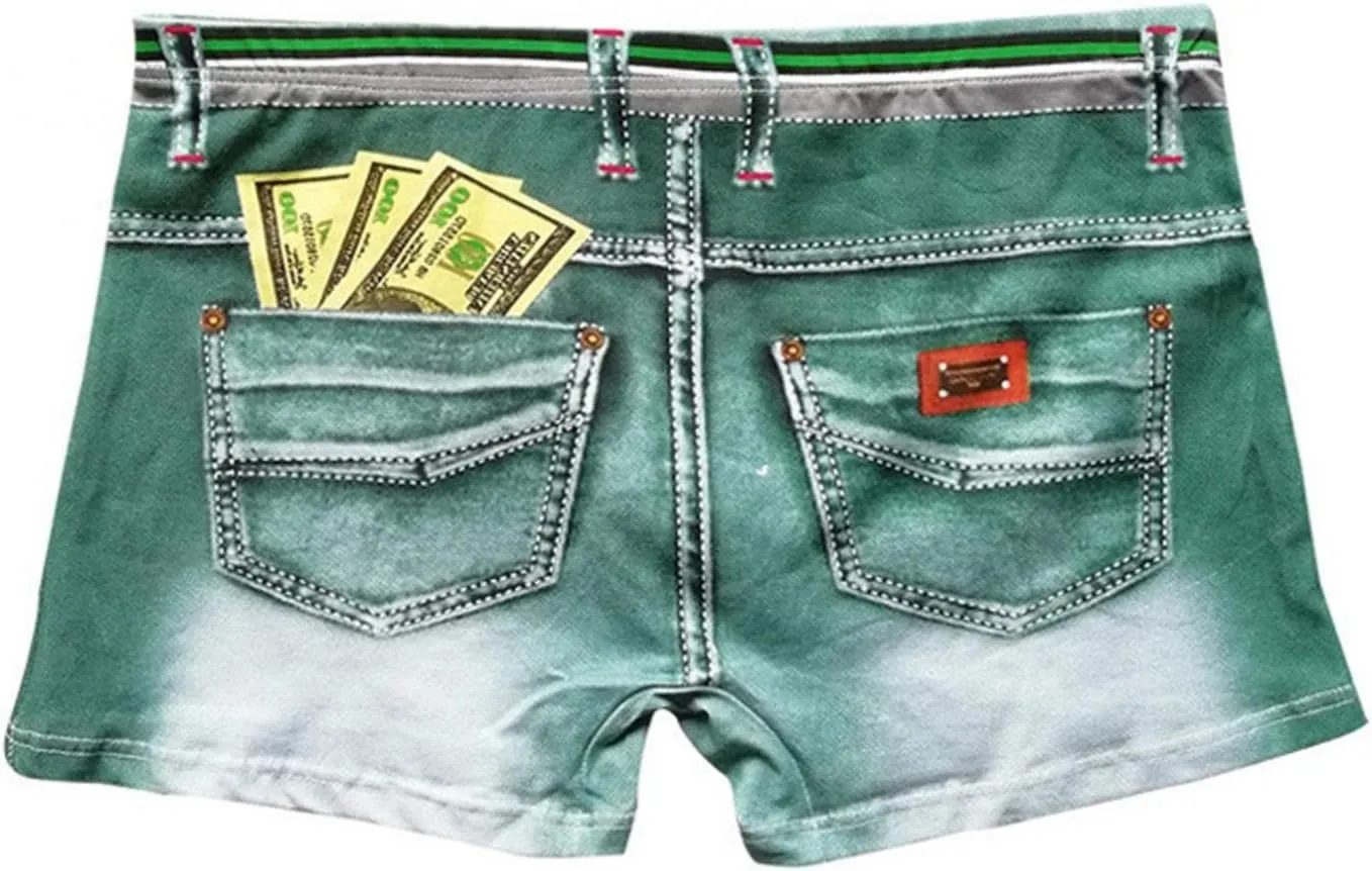 Valentines Day Gifts Men's Underwear Mesh Breathable Trunk Low Rise Cool Boxers No Fly Breathable Underpant Trunks