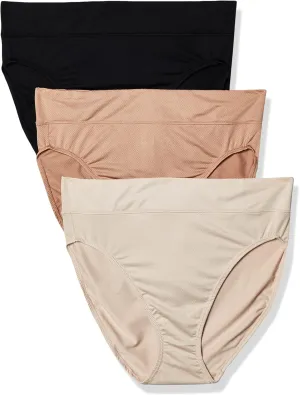 Warner's Women's Allover Breathable Hi-Cut Panty